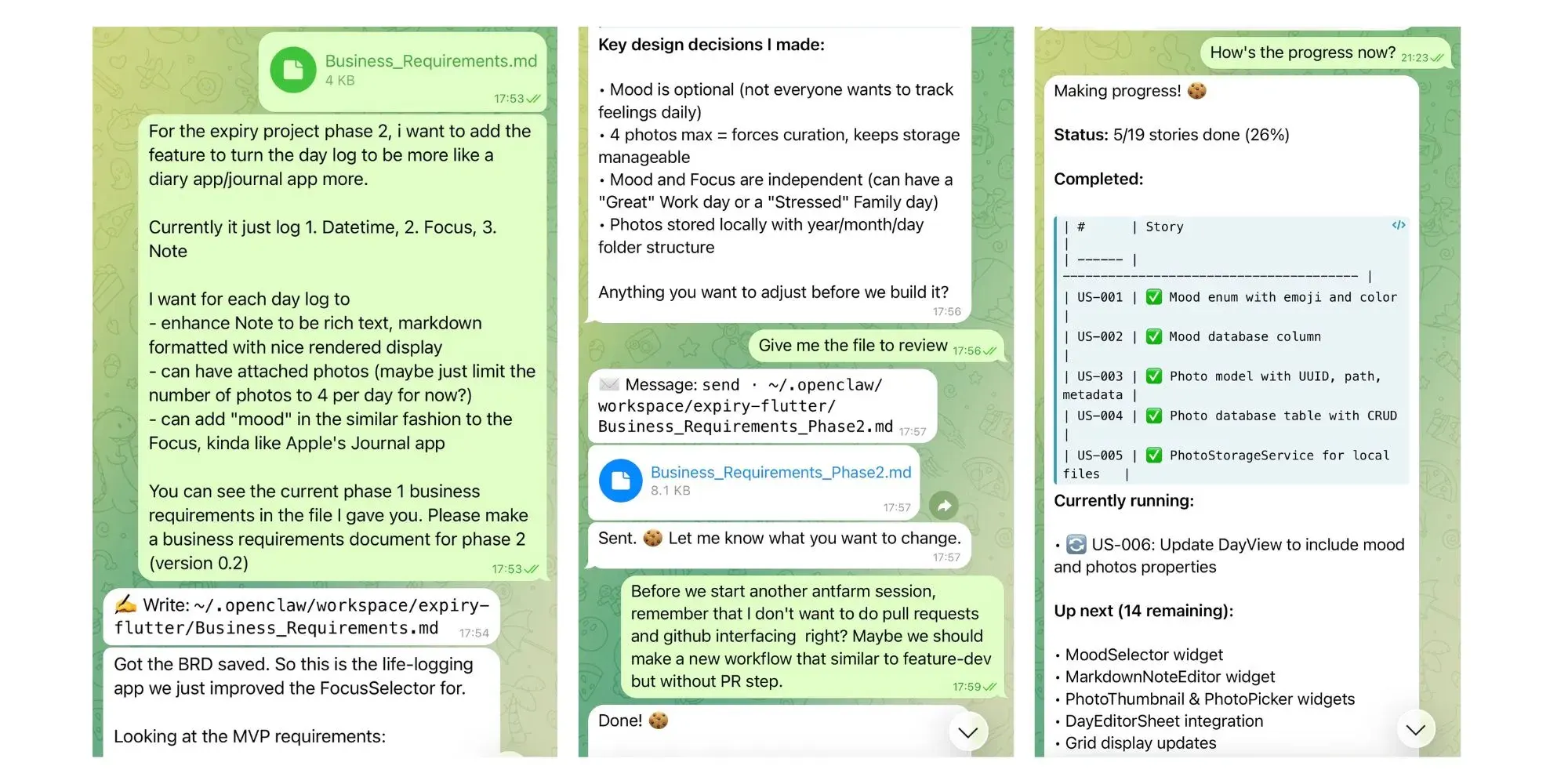 How I "tell" Biscuit to work